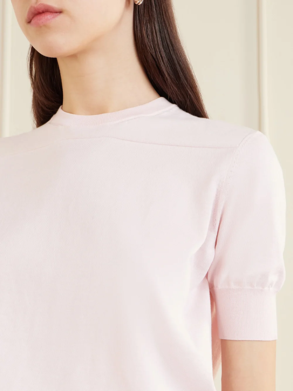 Close-up detail of the Jil Sander Cotton T-shirt