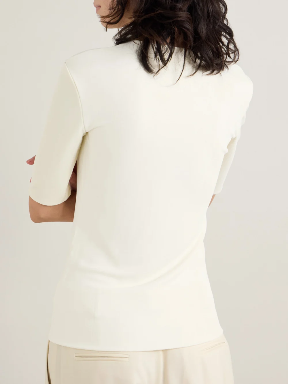 Back view of the Jil Sander Crepe T-shirt