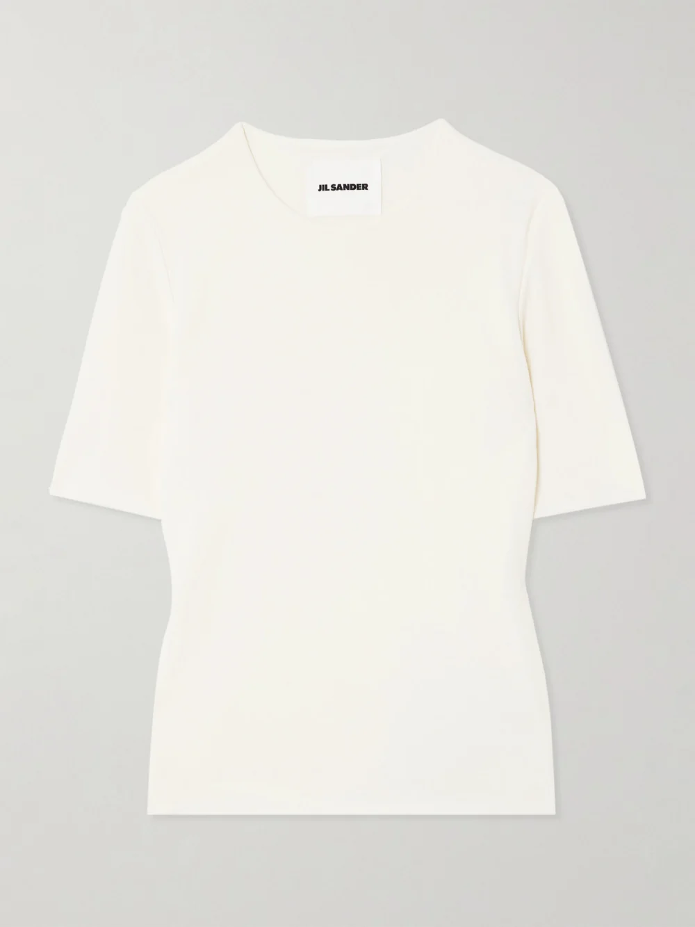 Jil Sander Crepe T-shirt in cream