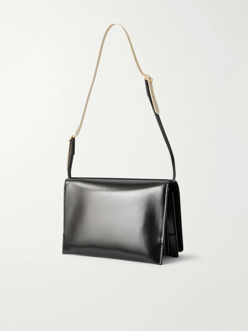 Back view of the Jil Sander File Small Leather Shoulder Bag