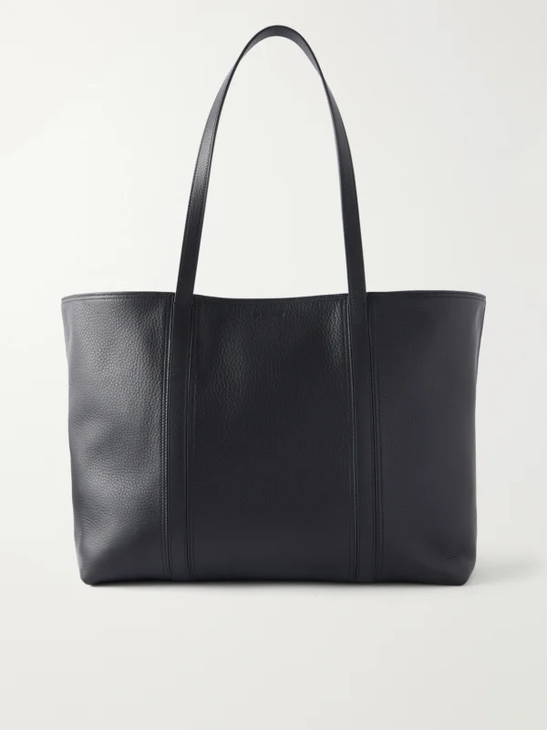 Jil Sander Foro Logo-embossed Textured-leather Tote