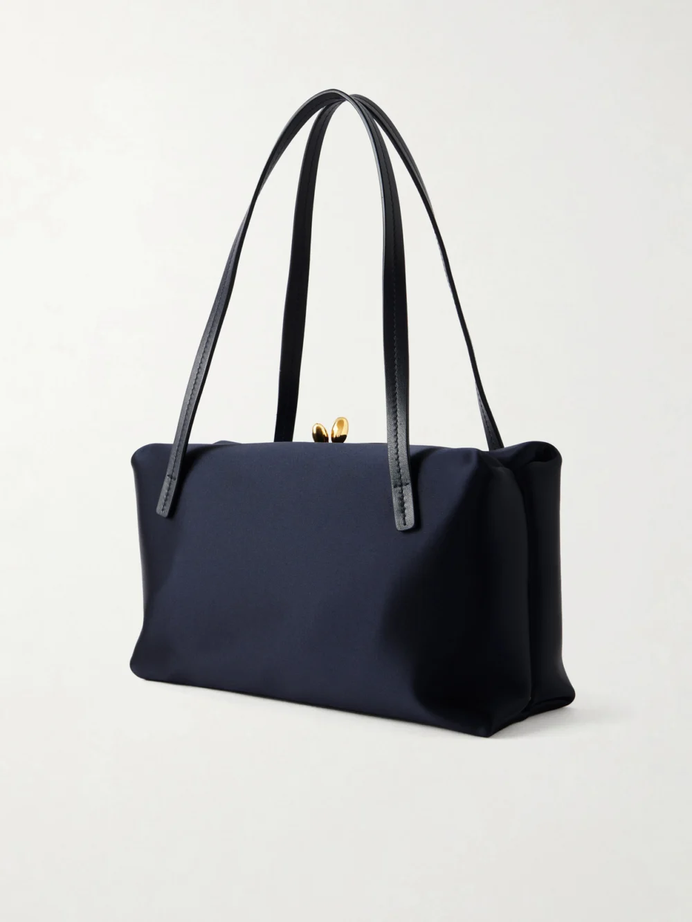 Back view of the Jil Sander Goji Pillow Satin Shoulder Bag