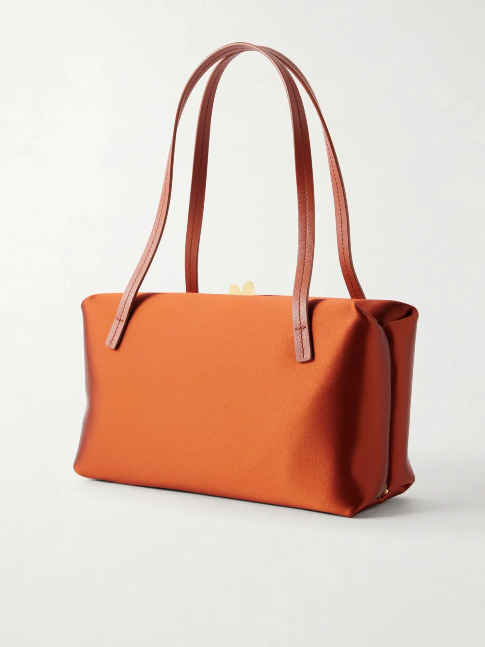 Back view of the Jil Sander Goji Pillow Satin Shoulder Bag