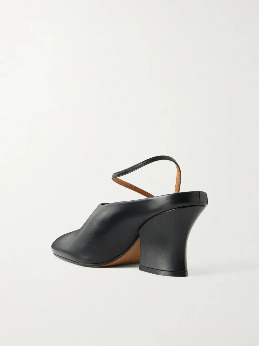 Back view of the Jil Sander Grained-leather Mules