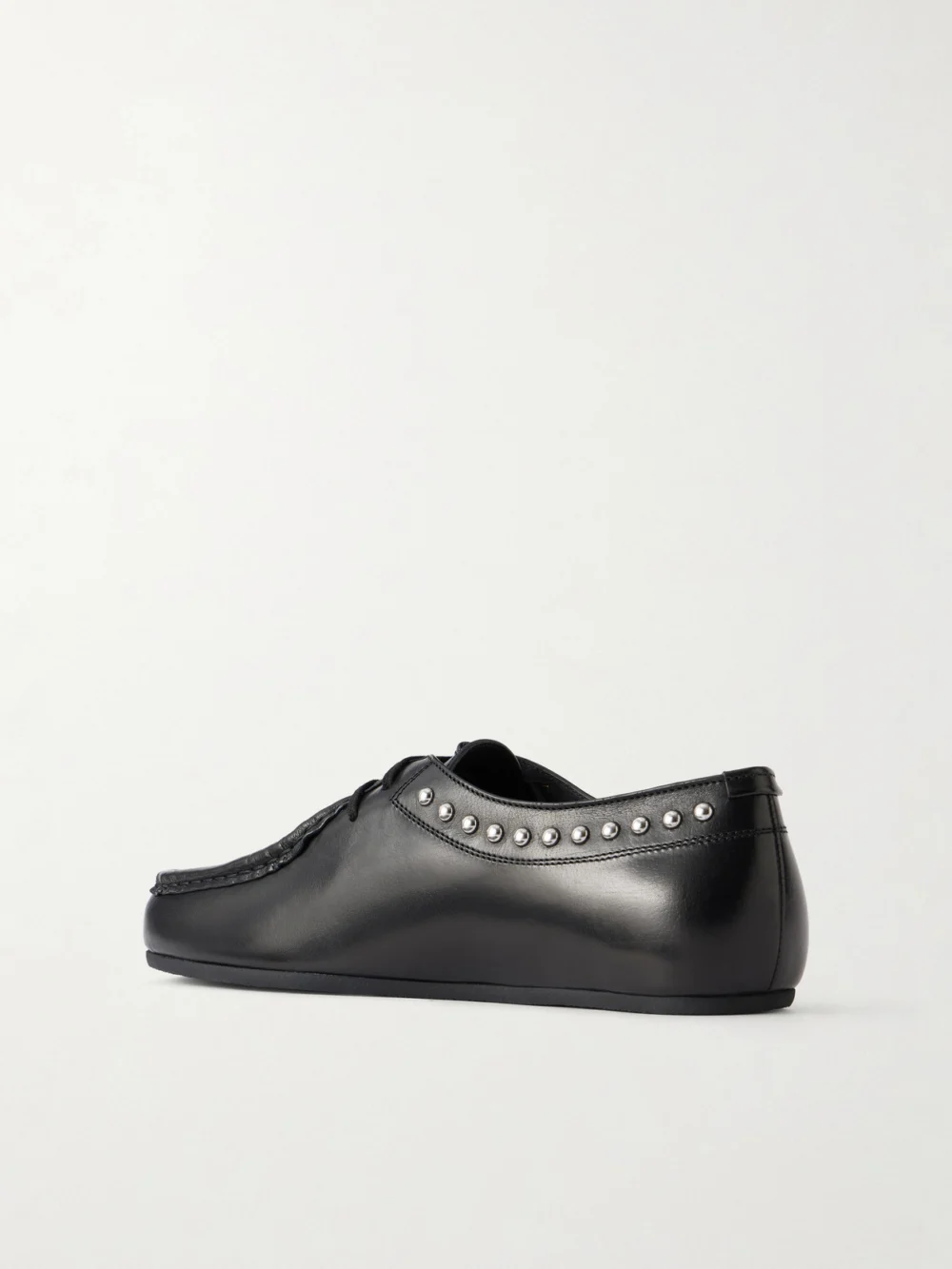 Back view of the Jil Sander Hood Studded Leather Loafers