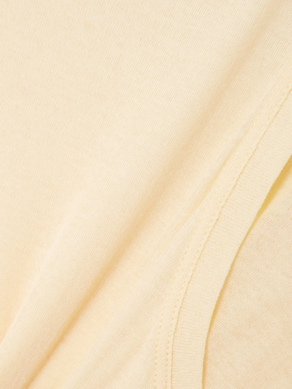 Close-up detail of the Jil Sander Layered Cotton-crepe T-shirt