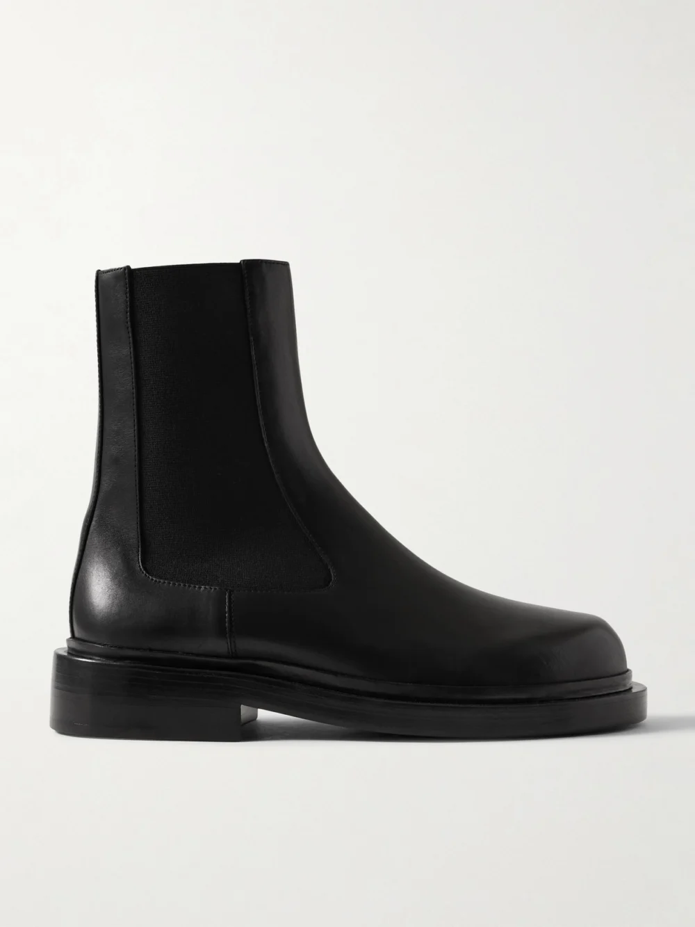 Jil Sander Leather Chelsea Boots in black