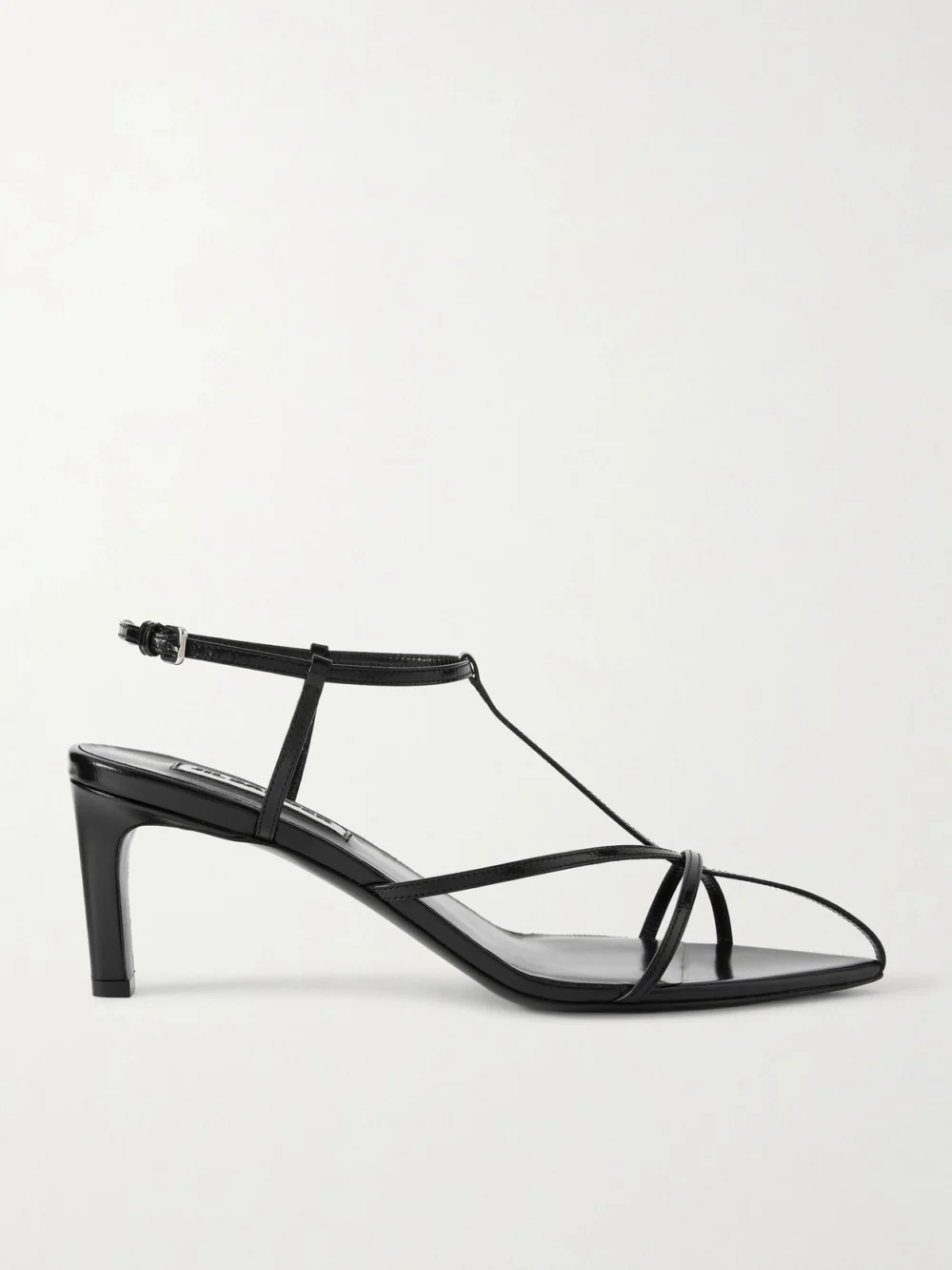 Jil Sander Leather Sandals in black