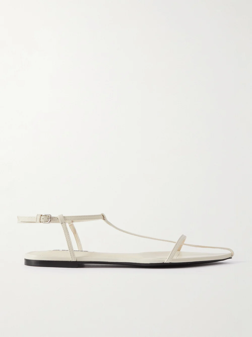 Jil Sander Leather Sandals in cream