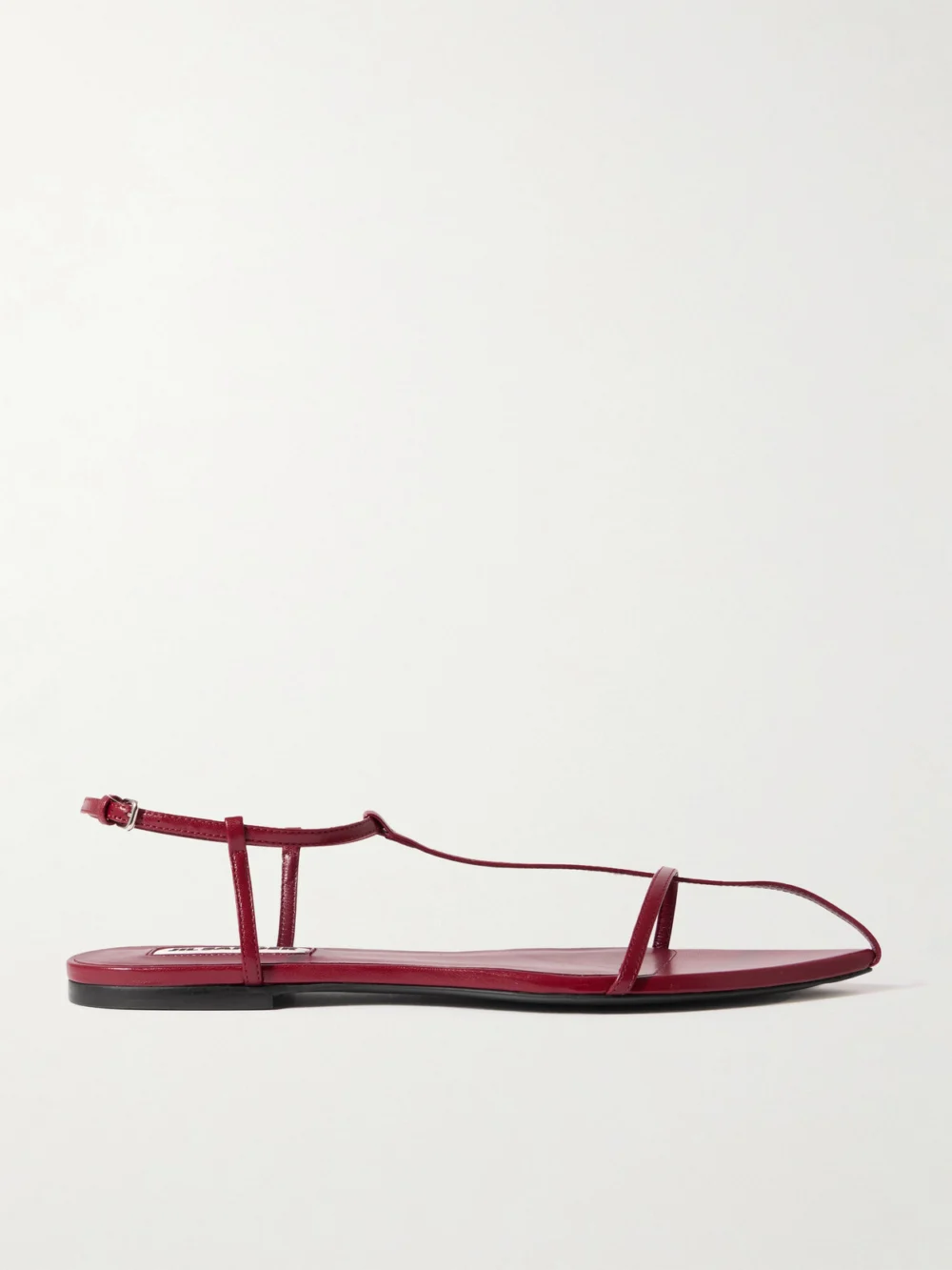 Jil Sander Leather Sandals in red