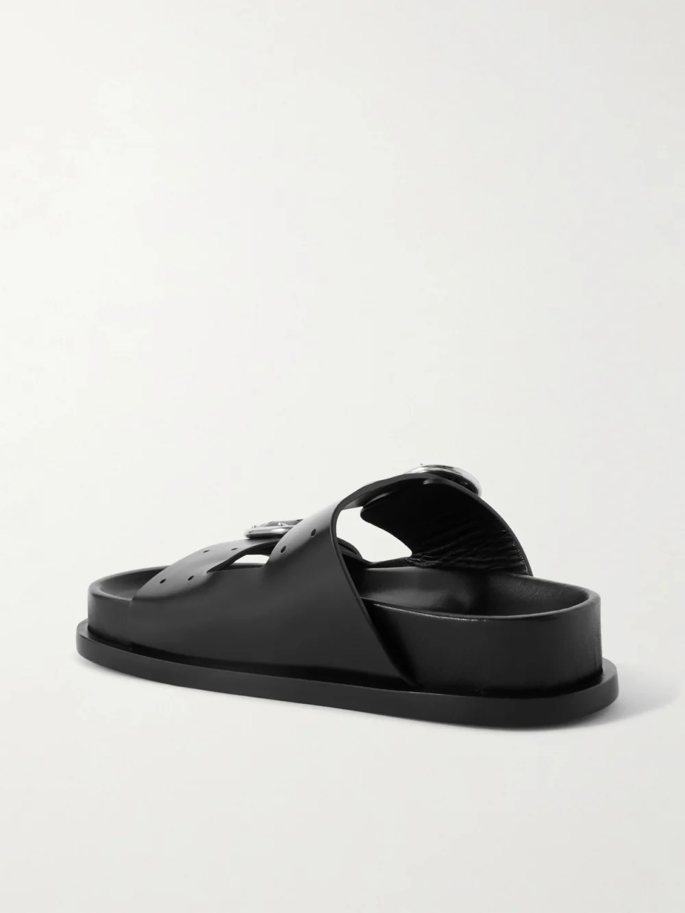 Back view of the Jil Sander Leather Slides