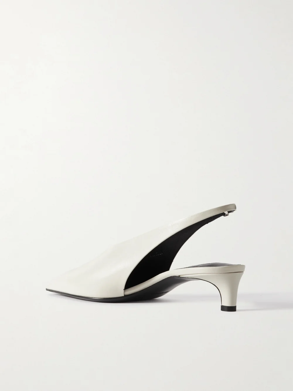Back view of the Jil Sander Leather Slingback Pumps