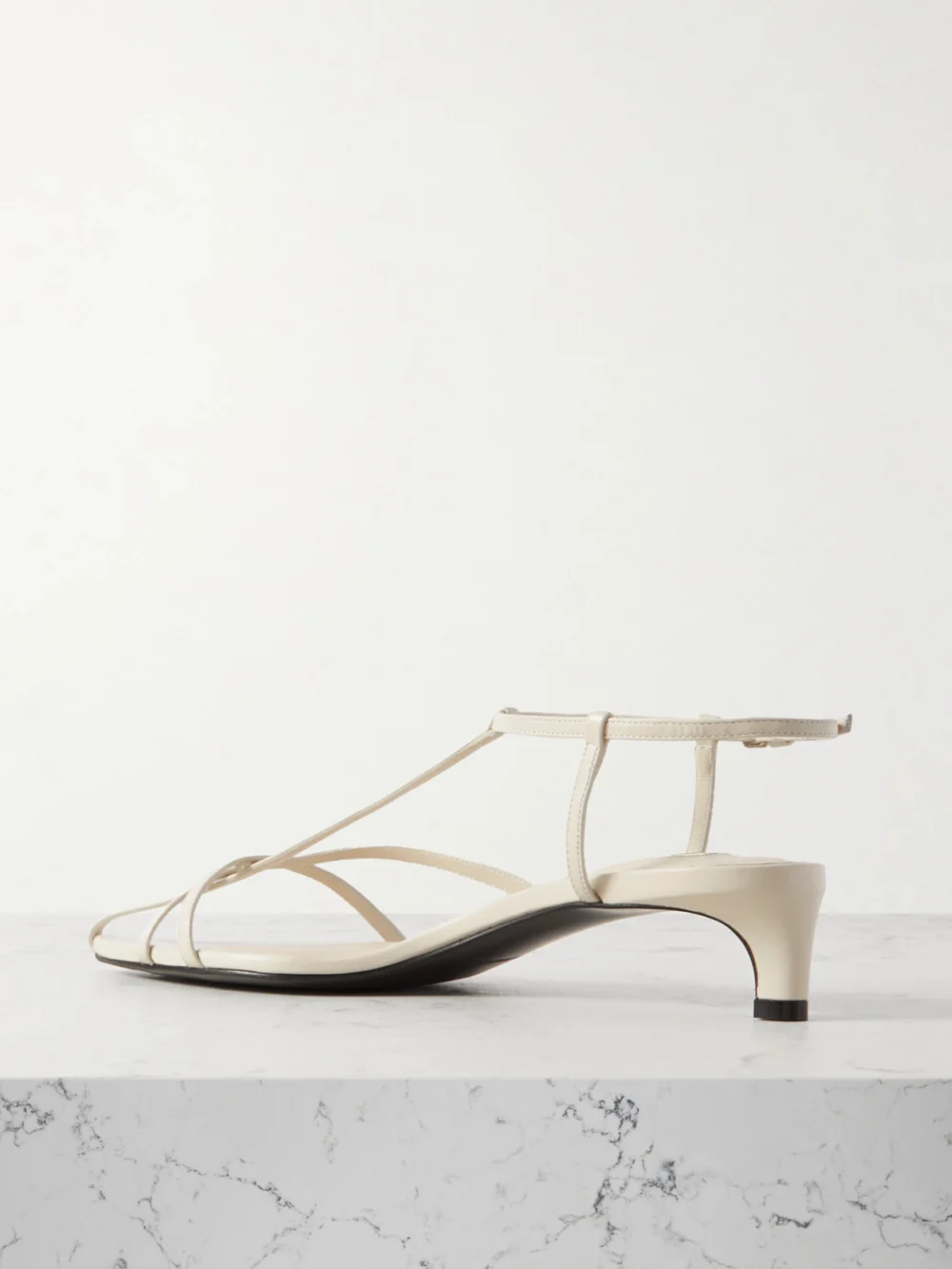 Back view of the Jil Sander Leather Slingback Sandals