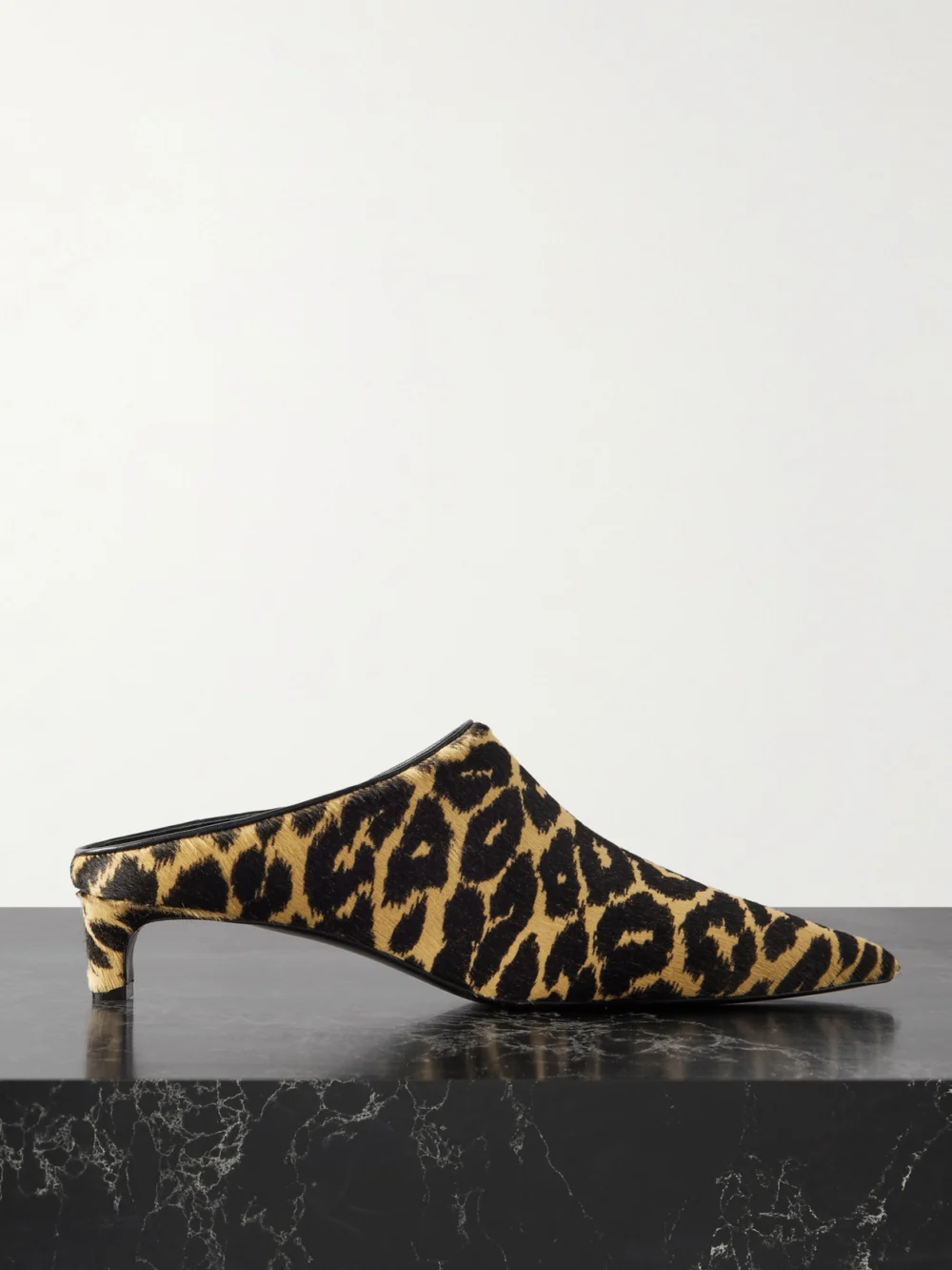 Jil Sander Leopard-print Calf Hair Mules in leopard print