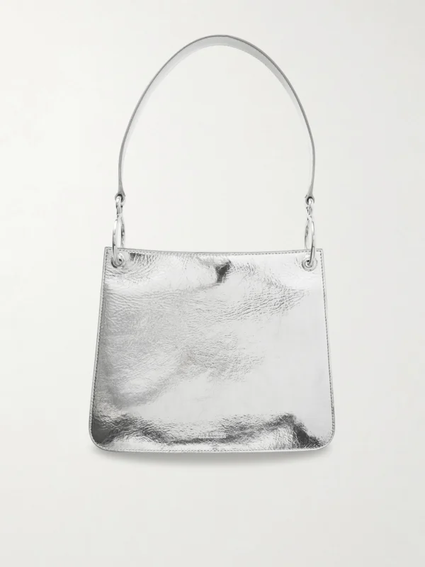 Jil Sander Otto Small Metallic-leather Shoulder Bag