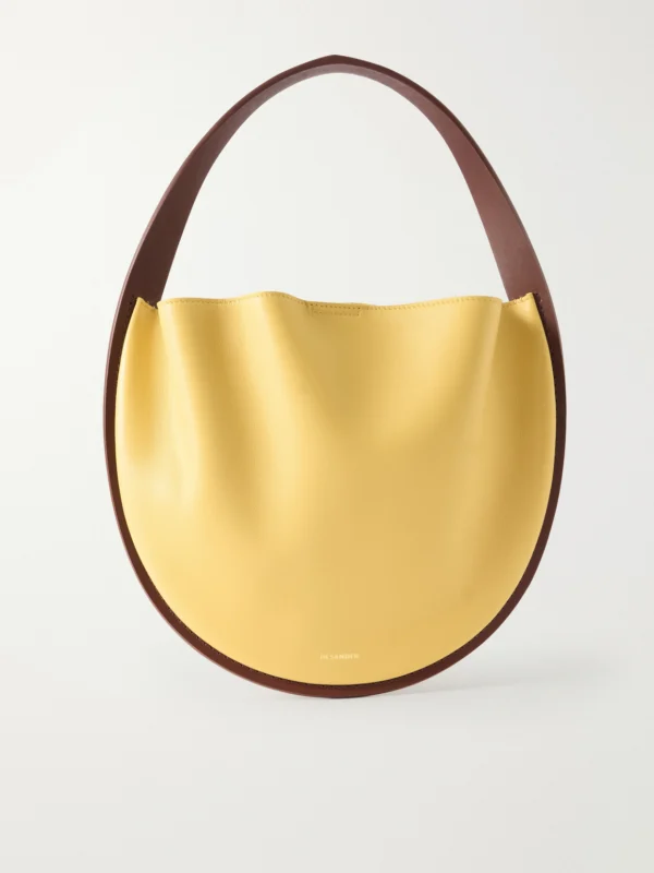 Jil Sander Pivot Leather Shoulder Bag