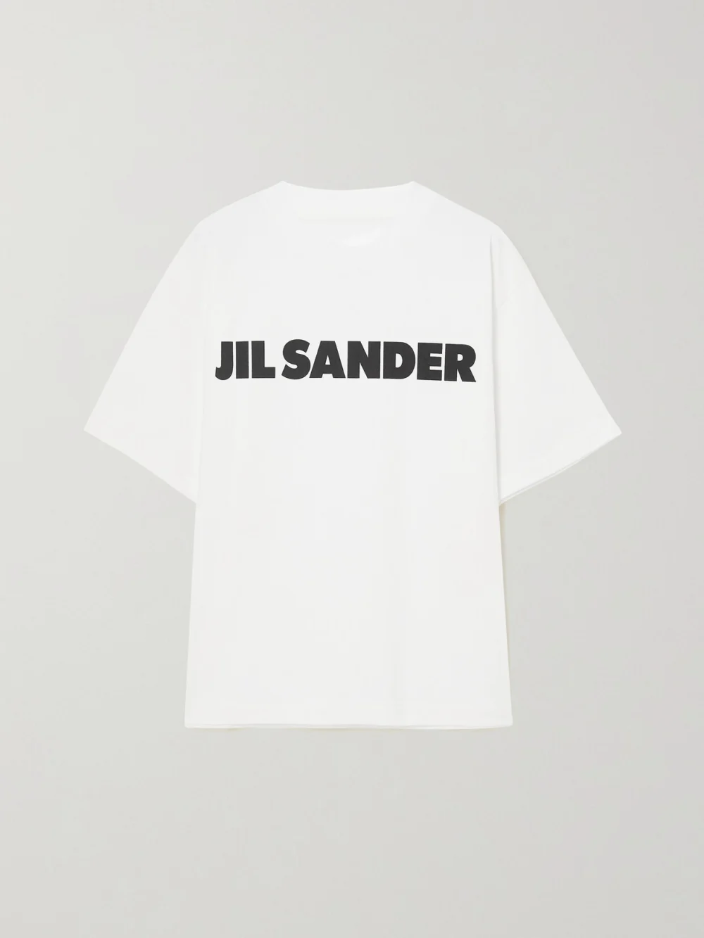 Jil Sander Printed Cotton-jersey T-shirt in off-white