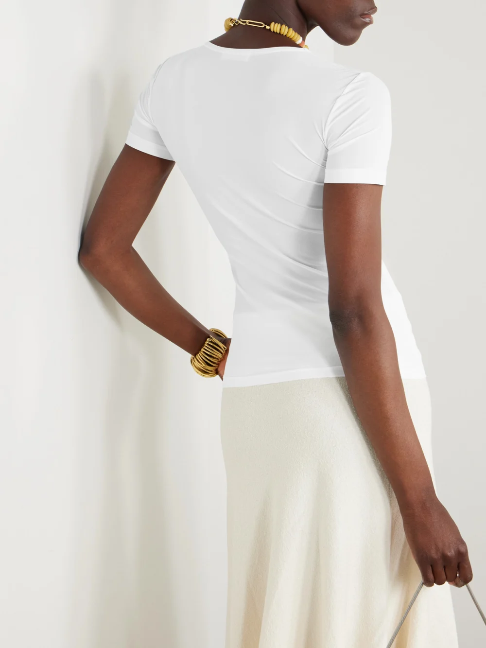 Back view of the Jil Sander Stretch-jersey T-shirt