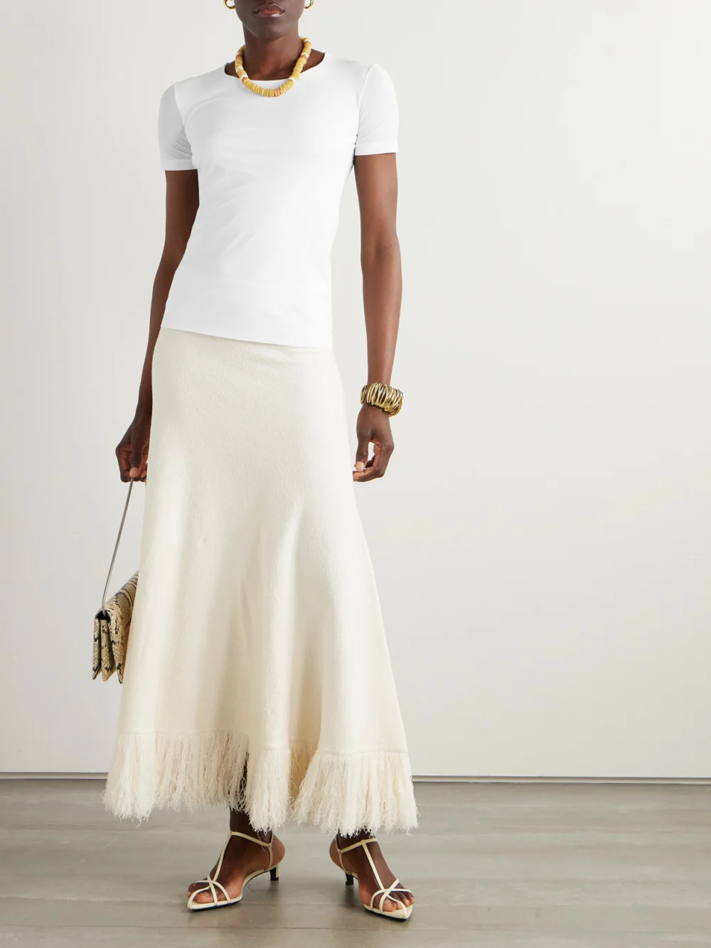 Jil Sander Stretch-jersey T-shirt, worn by a model