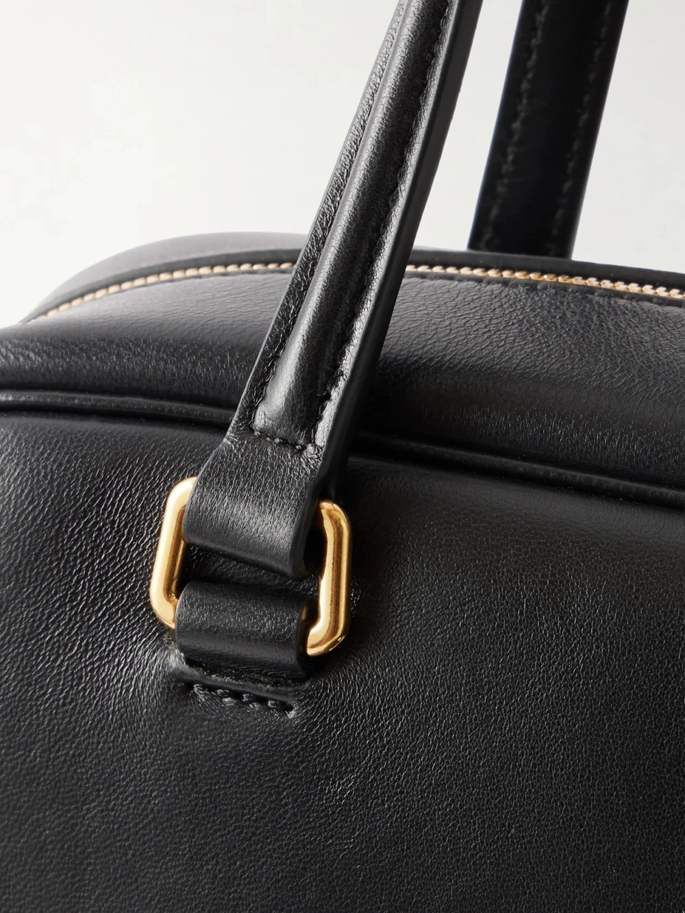 Close-up detail of the Jil Sander Vision Mini Leather Tote