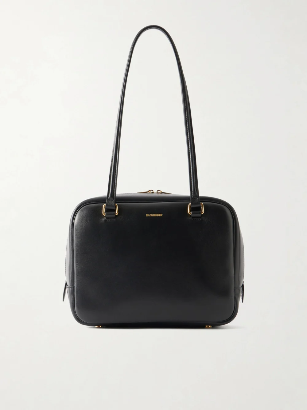 Jil Sander Vision Mini Leather Tote in black