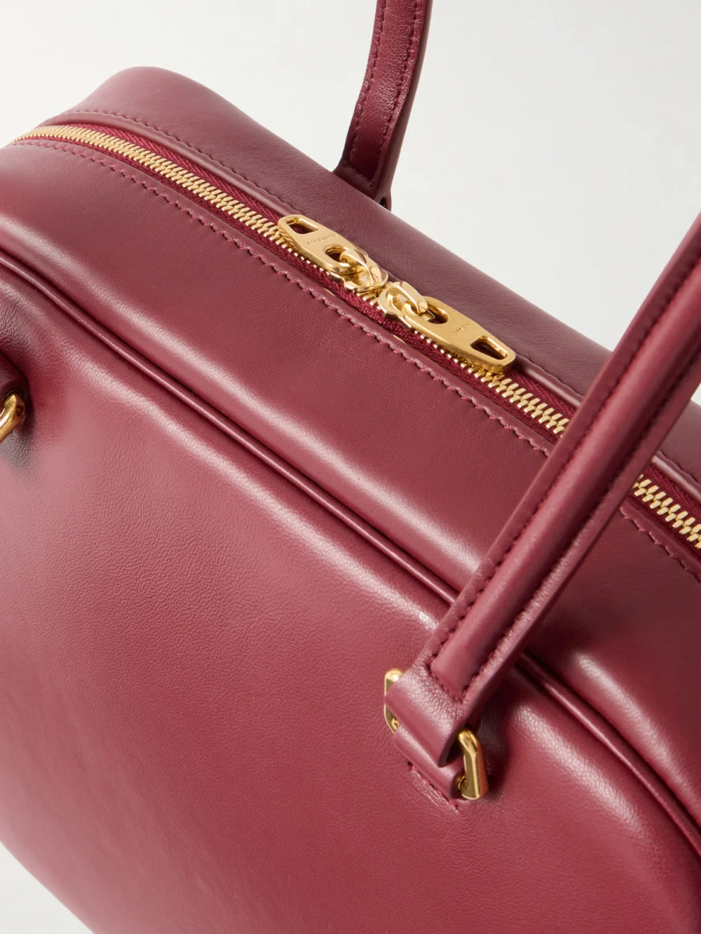 Close-up detail of the Jil Sander Vision Mini Leather Tote
