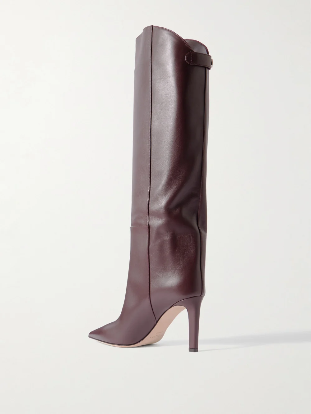 Back view of the Jimmy Choo Alizze 85 Leather Knee Boots