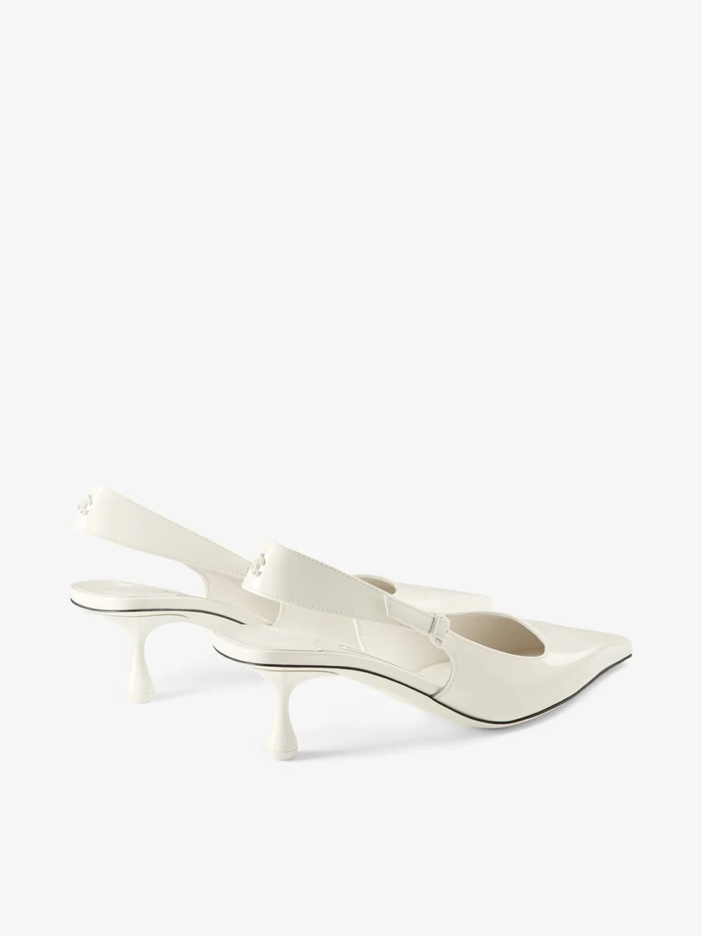 Jimmy Choo Amel 50 Latte Patent Leather Pumps, another view
