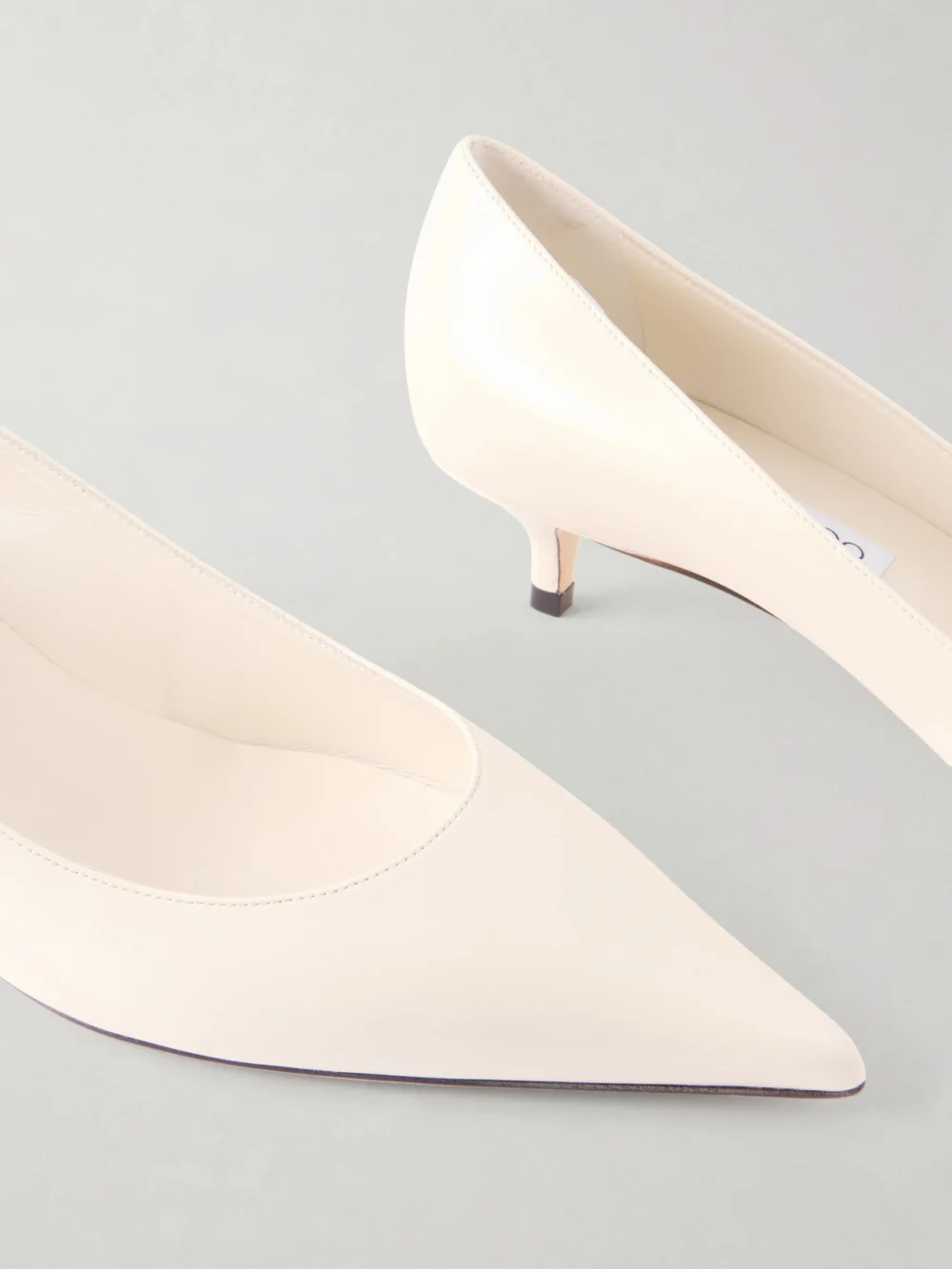 Close-up detail of the Jimmy Choo Amelia 30 Leather Pumps