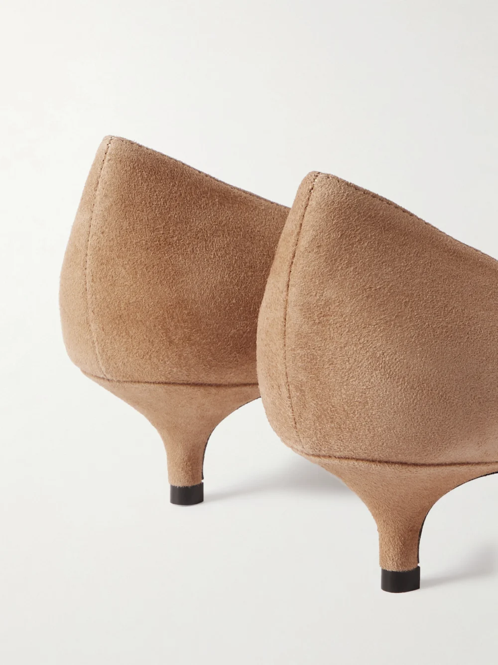 Close-up detail of the Jimmy Choo Amelia 30 Suede Pumps