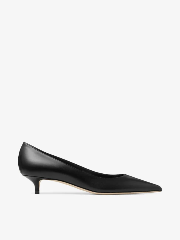 Jimmy Choo Amelia 35 Black Calf Leather Pumps