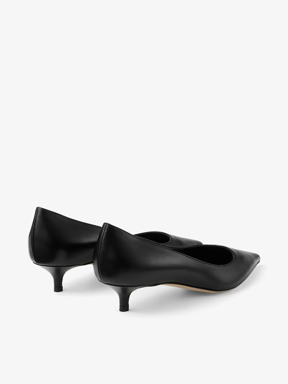 Jimmy Choo Amelia 35 Black Calf Leather Pumps, another view