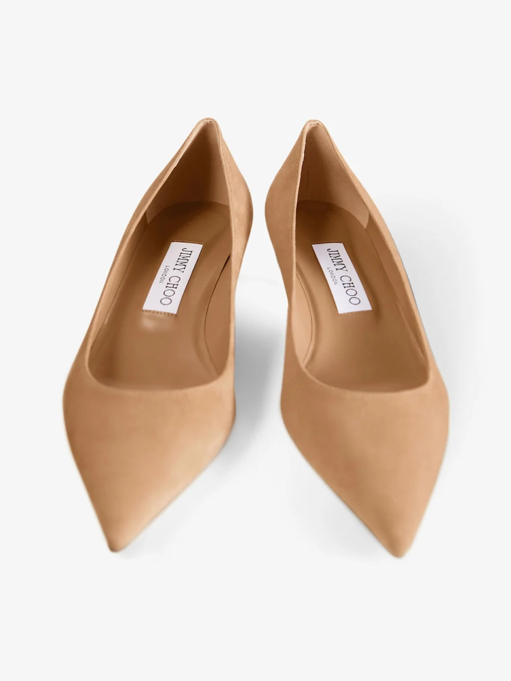 Jimmy Choo Amelia 35 Toffee Suede Pumps, another view