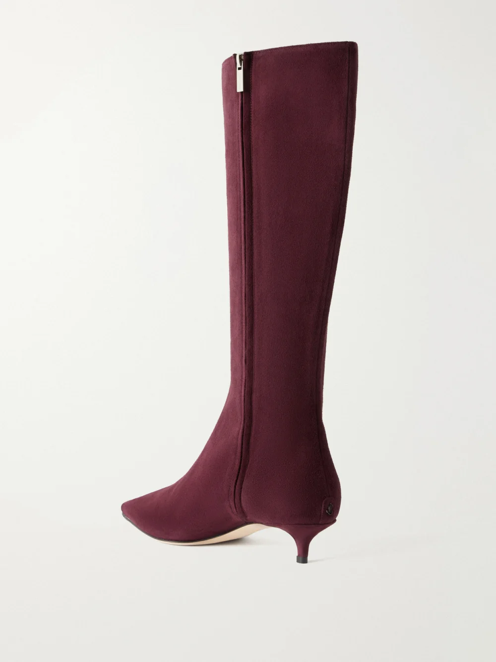 Back view of the Jimmy Choo Amis 35 Suede Knee Boots