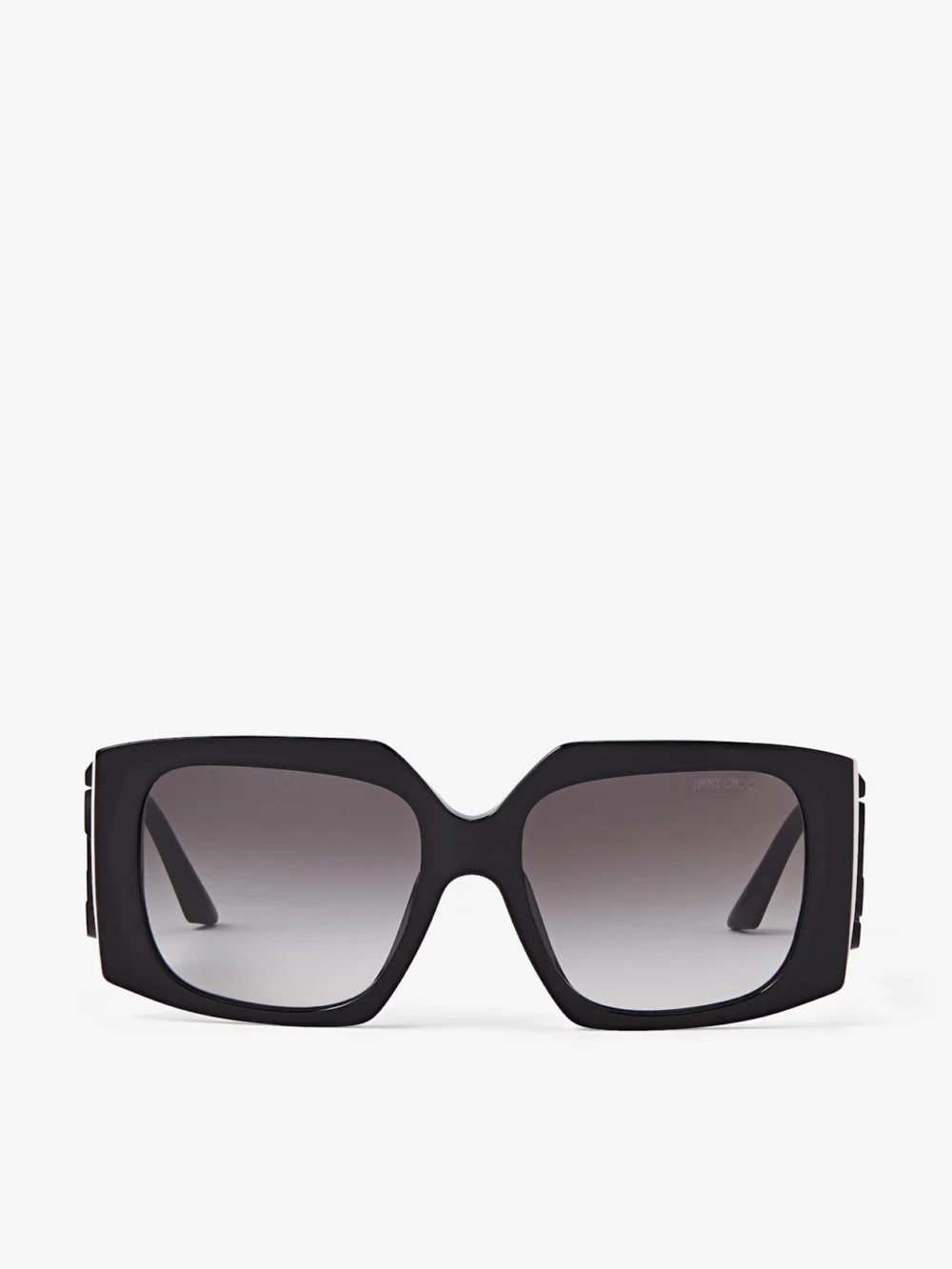 Jimmy Choo Ariana Black Square Frame Sunglasses in e8g gradient grey