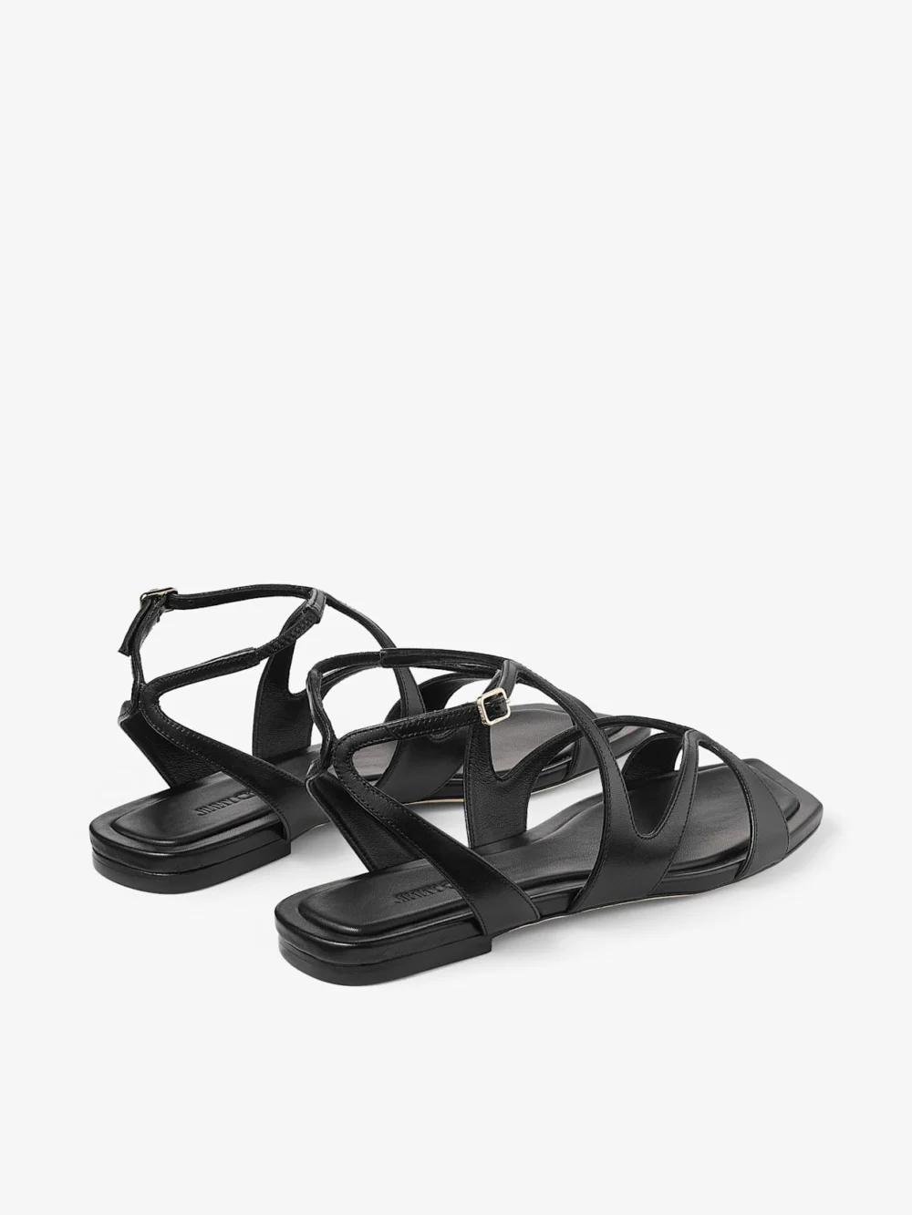 Jimmy Choo Ayla Flat Black Nappa Leather Flats, another view