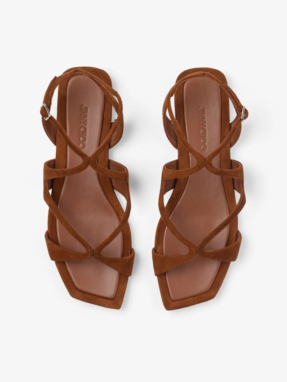 Jimmy Choo Ayla Flat Tan Suede Flats, another view