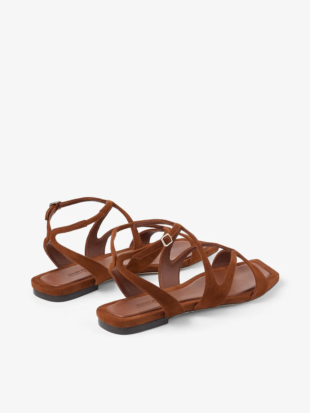 Jimmy Choo Ayla Flat Tan Suede Flats, another view