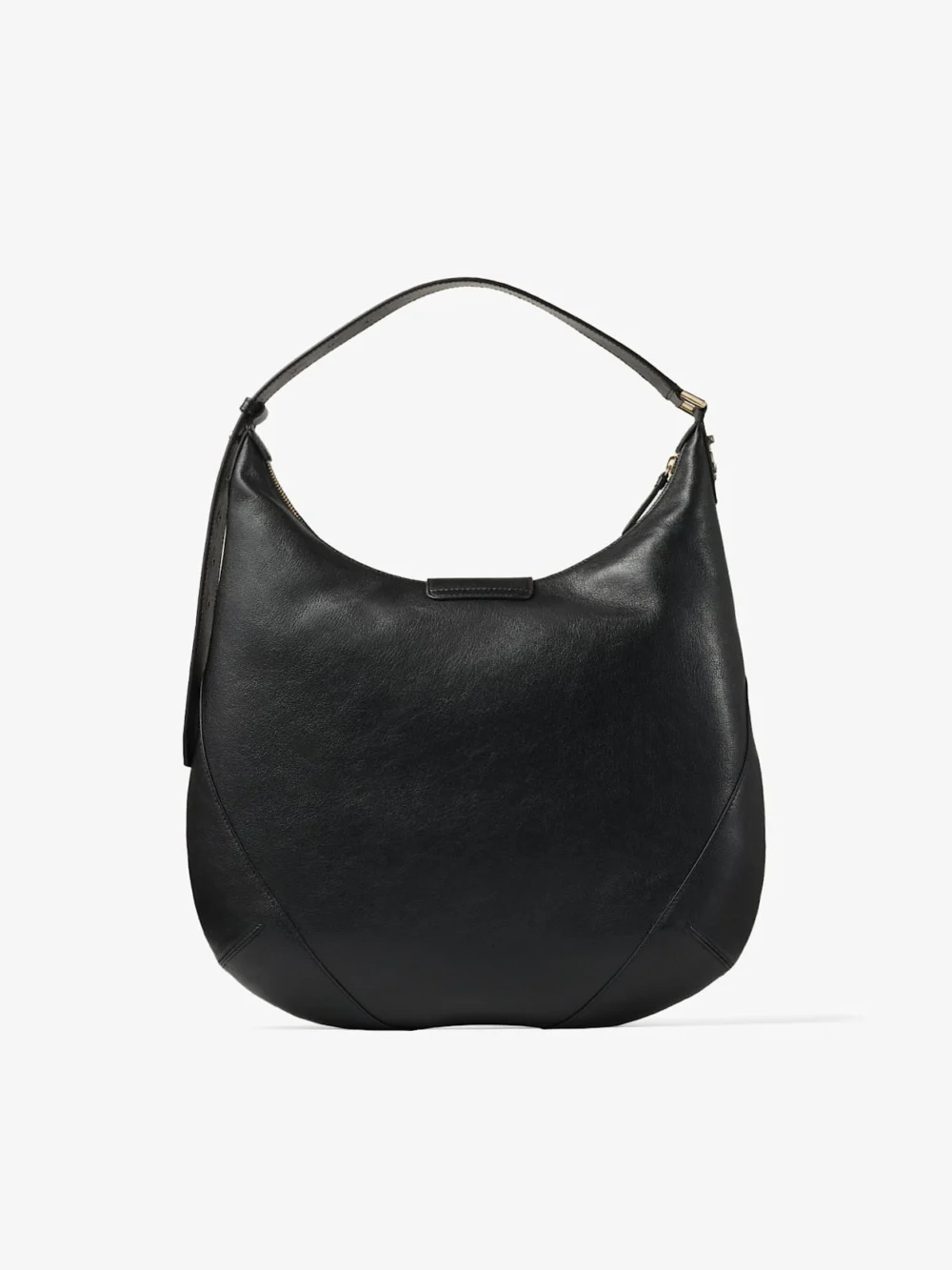 Jimmy Choo Bar Hobo Medium Black Biker Leather Shoulder Bag, another view