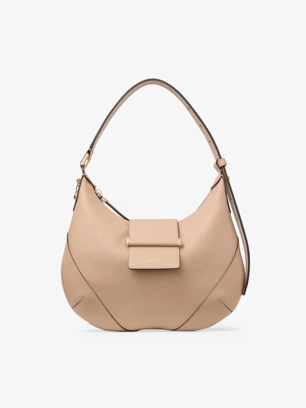 Jimmy Choo Bar Hobo Small Chai Biker Leather Shoulder Bag