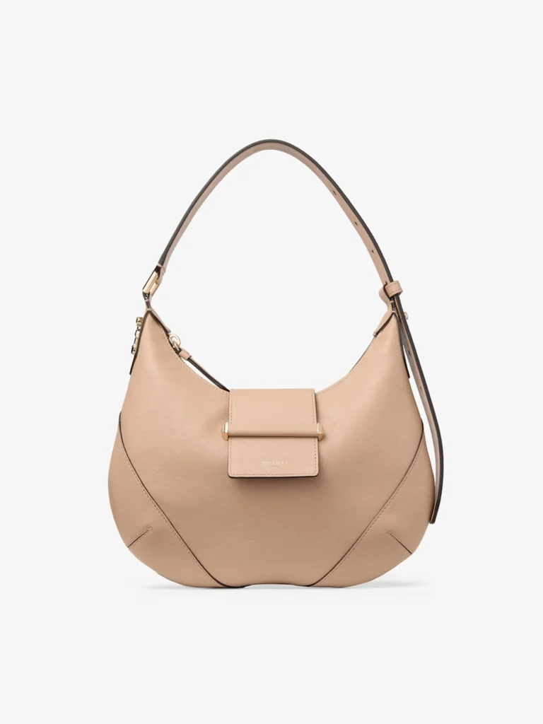Jimmy Choo Bar Hobo Small Chai Biker Leather Shoulder Bag
