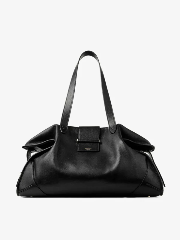 Jimmy Choo Bar Holdall Large Black Biker Leather Holdall Bag