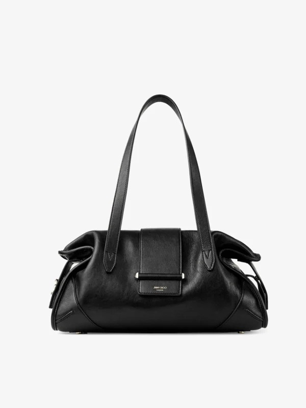 Jimmy Choo Bar Holdall Medium Black Biker Leather Holdall Bag