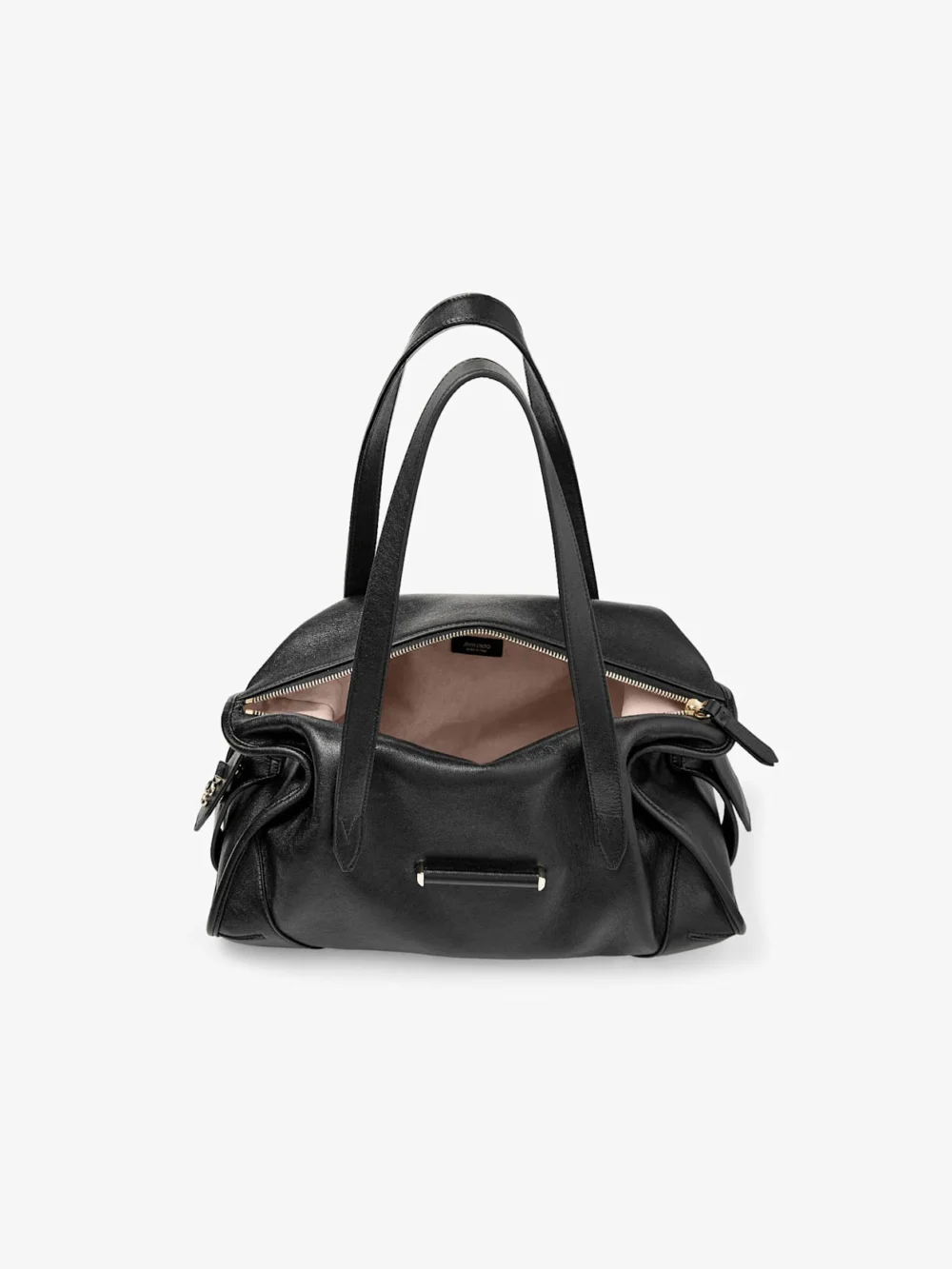 Jimmy Choo Bar Holdall Medium Black Biker Leather Holdall Bag, another view