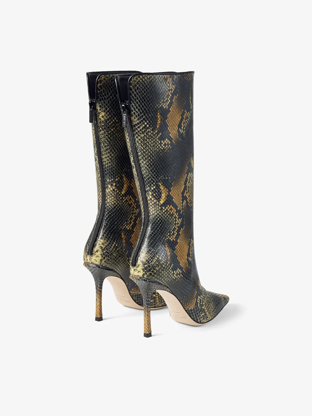 Jimmy Choo Boot Python Printed Leather Knee High Boot, another view
