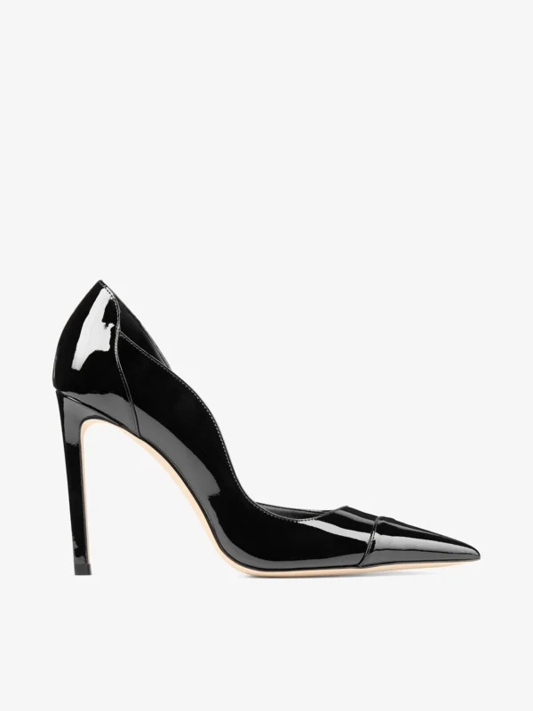 Jimmy Choo Brigitte 100 Black Patent Leather Pumps
