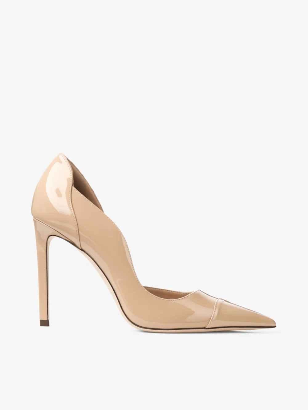 Jimmy Choo Brigitte 100 Chai Patent Leather Pumps in chai