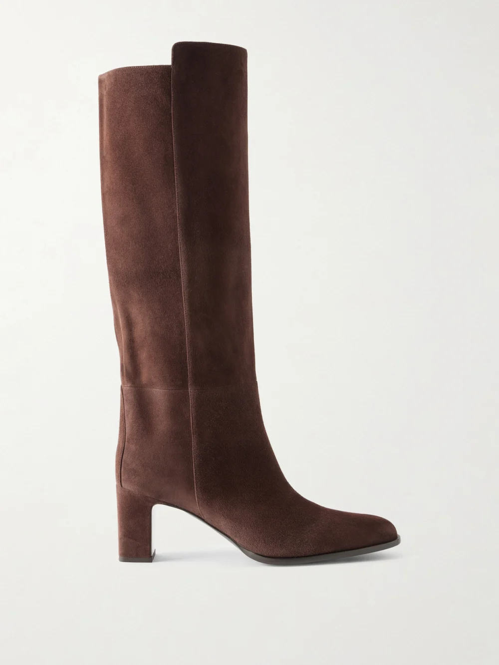 Jimmy Choo Caly 65 Suede Knee Boots in chocolate