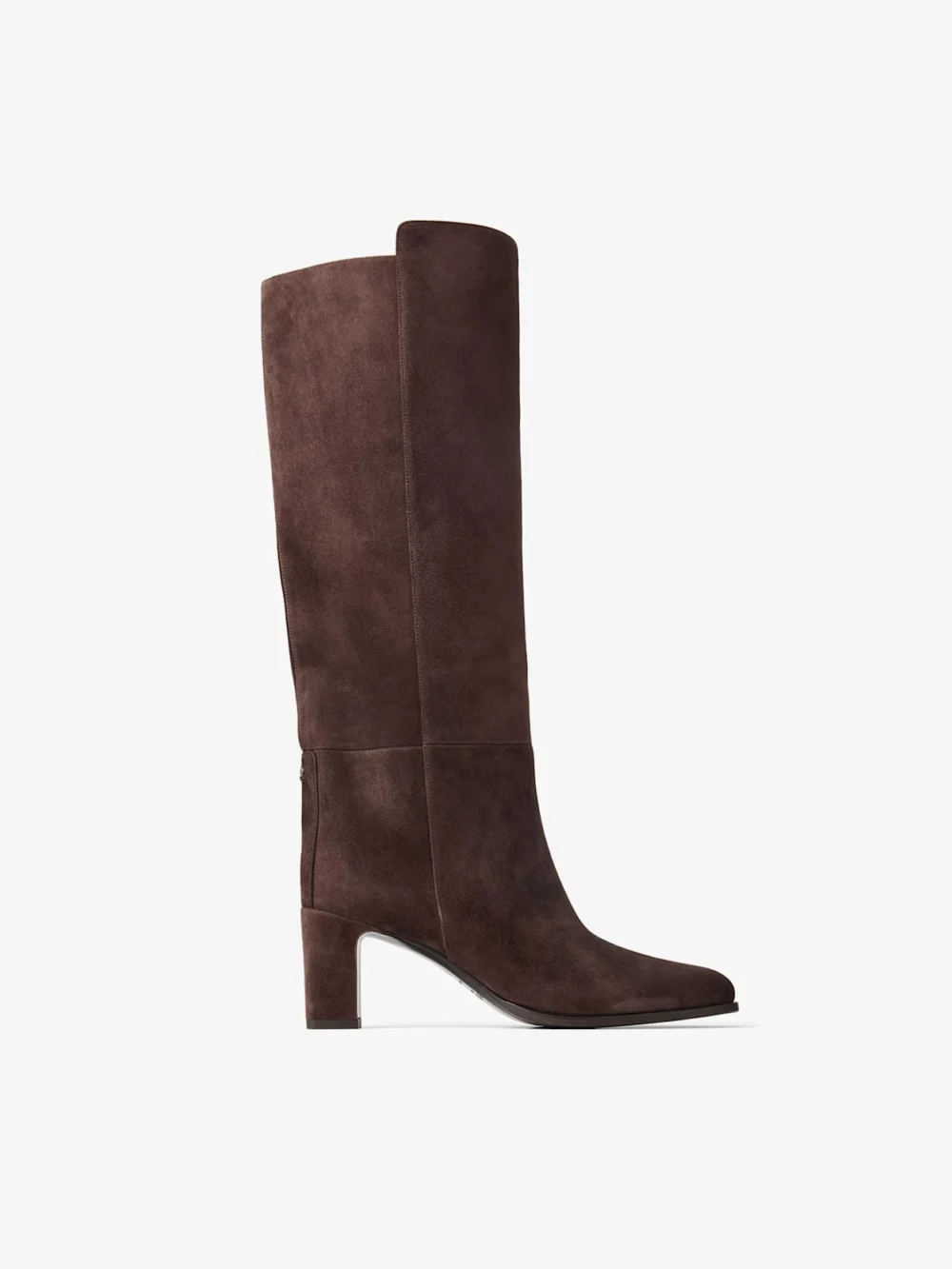 Jimmy Choo Caly Knee Boot 65 Chocolate Suede Knee High Boots in brown