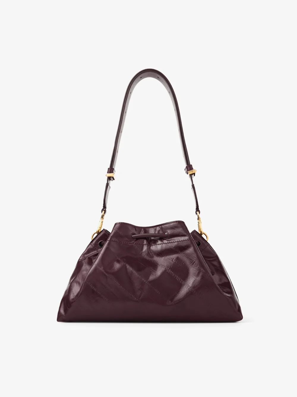 Jimmy Choo Cinch Medium Barolo Matte Eel Printed Leather Shoulder Bag, another view